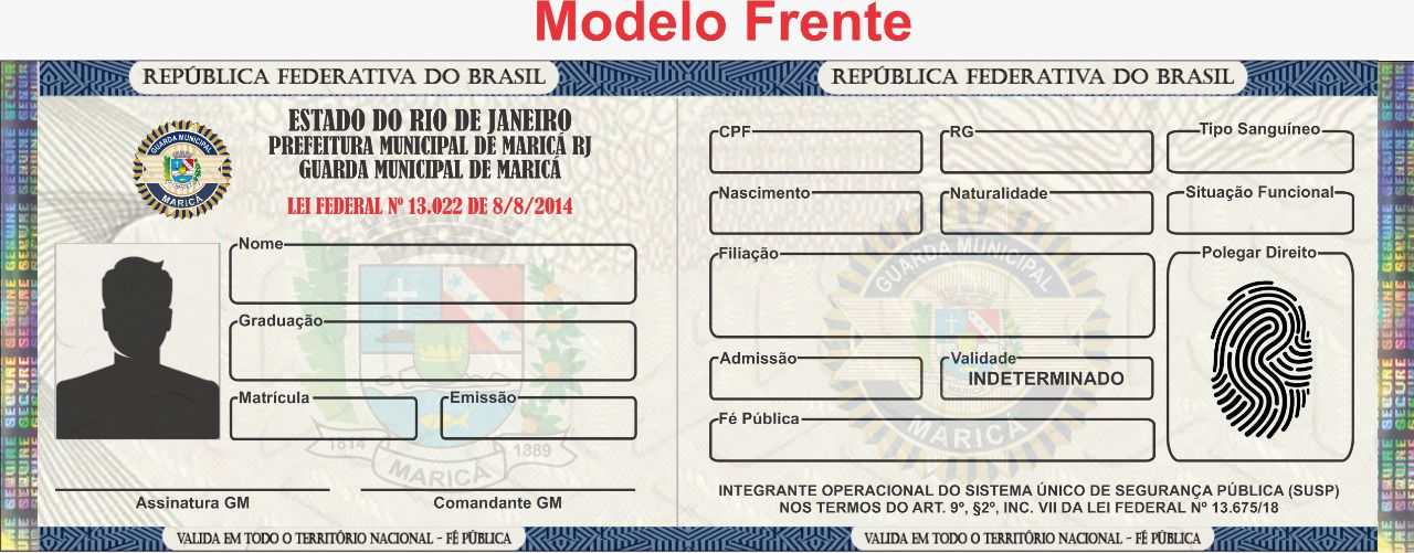 Guarda Municipal De Maric Ter Nova Carteira De Identidade Funcional